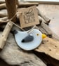 A little hug in a box fused glass seagull gift - Image 1