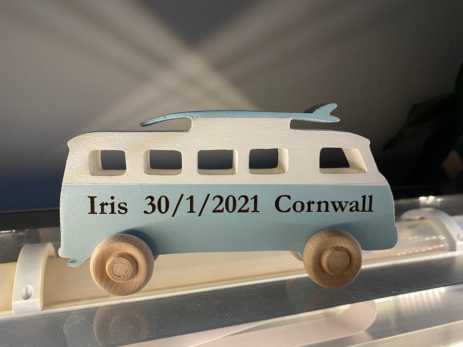 Personalised camper in one or two colours 
