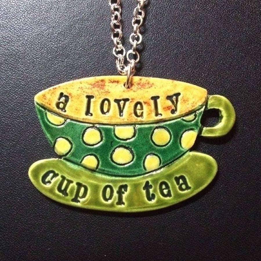 oooh, a lovely cup of tea pendant