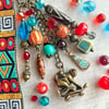 Handmade boho bag charm to brighten up your bag, ideal letterbox gift