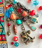 Handmade bag charm, boho bag charm, gift for new mum