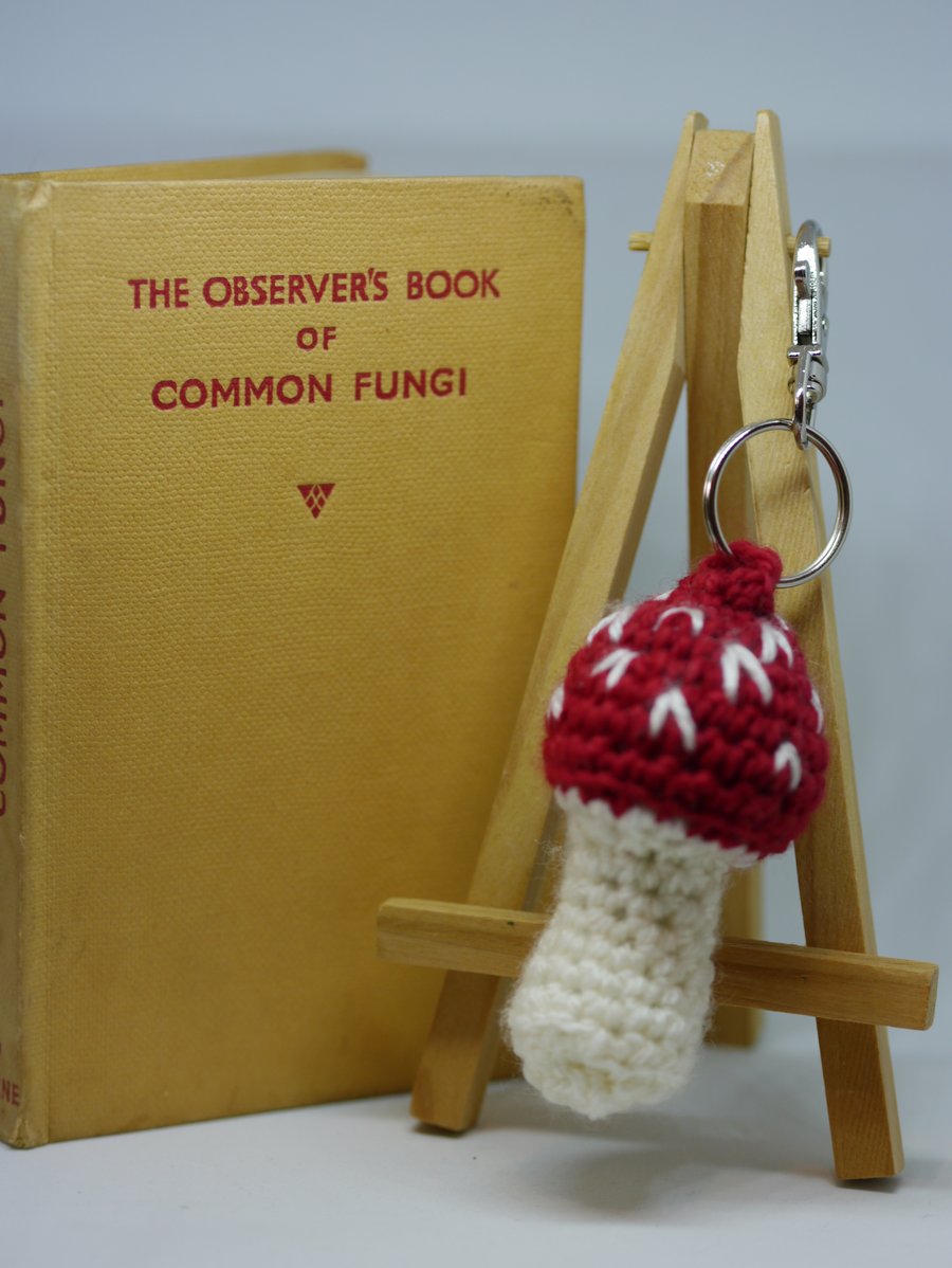 Crochet Toadstool keyring