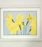 Mixed media Daffodils painting  - Image 1