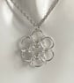 Sterling Silver Flower Chainmaille Pendant - Image 2