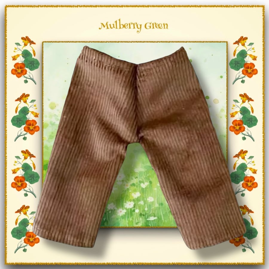 Hazelnut Brown Corduroy Trousers