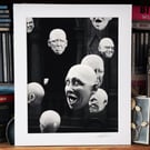 Archival Print of Iconic Kelvingrove Art Gallery Glasgow Head Sculpture Mounted