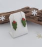 Holly Earrings - Fused Glass - Choice of Ear Wires - Image 4