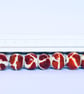 Handmade cow print patterned lamp work glass beads - Image 5