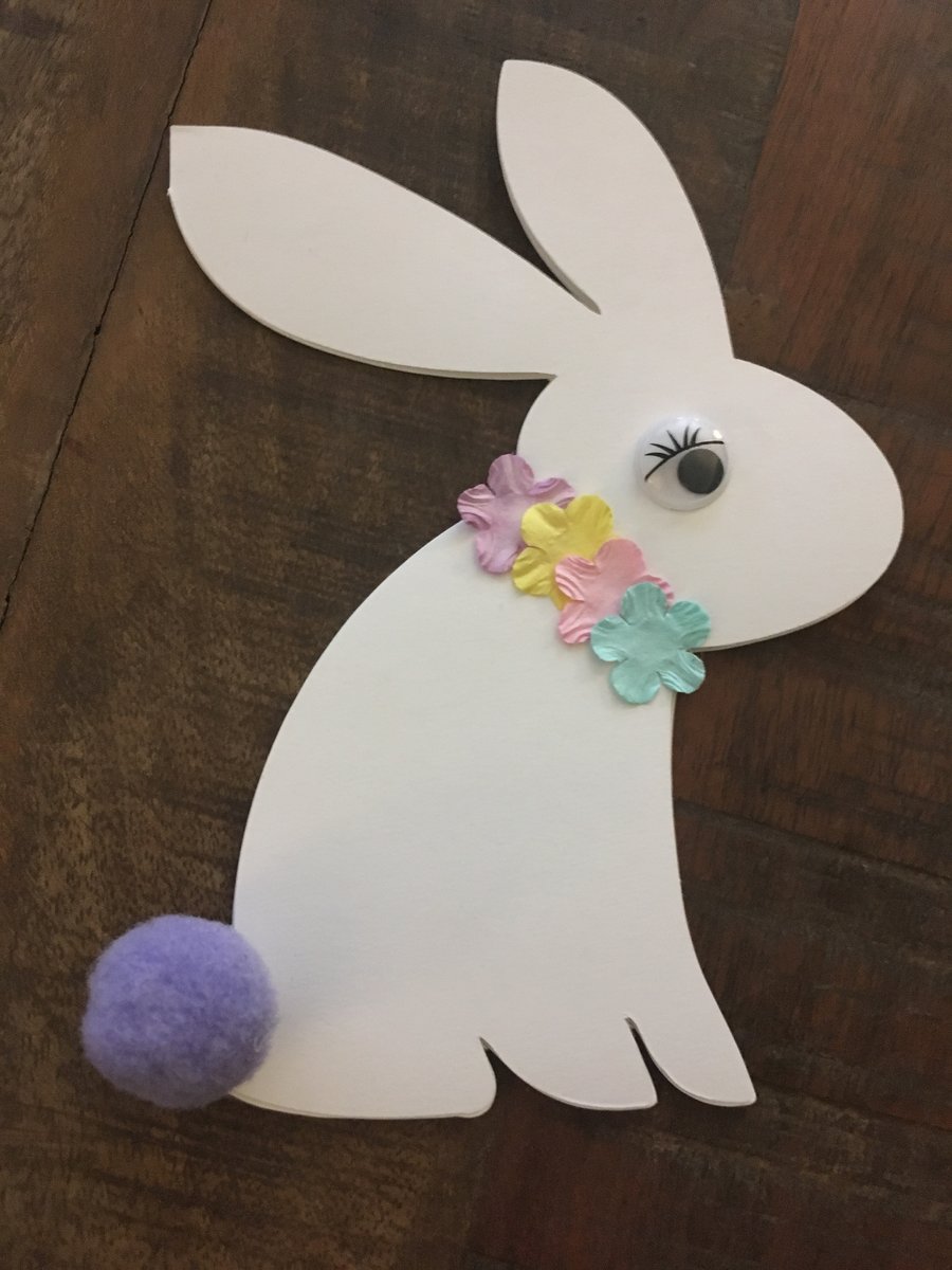 Easter Card - Bunny Shaped Card