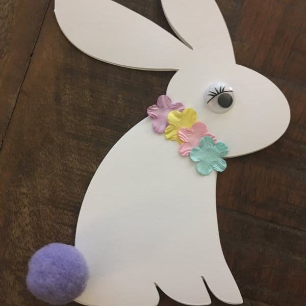 Easter Card - Bunny Shaped Card