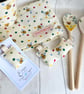 Bees and Polka Dots Handmade Fabric Key Rings made with Emma Bridgewater Fabric  - Image 5