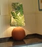 Tall Sanderson's Manila Discovery Fabric covered Lampshade   - Image 5