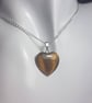 Natural Gemstone Heart Pendant – Turquoise, Rose Quartz, Moonstone & More - Image 3