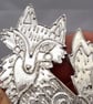 Pewter fox brooch - Image 1