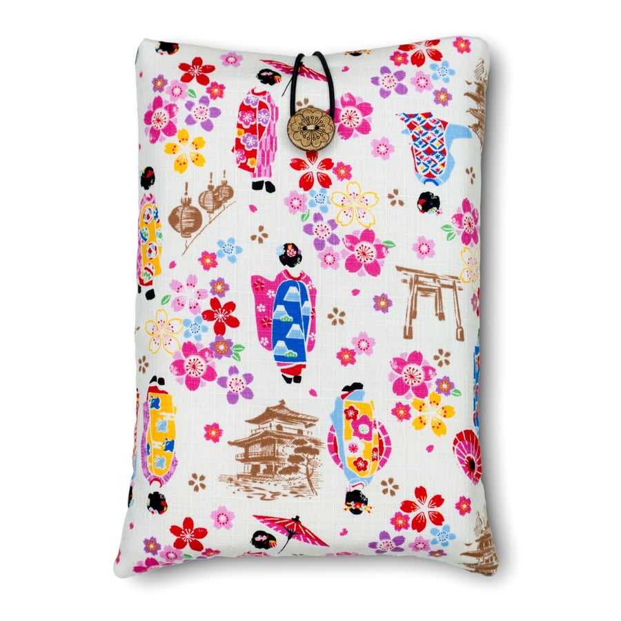 Maiko & Sakura Book Sleeve – Japanese Cotton Book Protector