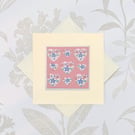 Valentines day handmade hearts card 