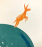The Donkey Leap A2 six-colour screen-print - Image 2