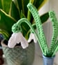 Crochet snowdrops, spring wildflowers, handmade flowers - Image 7