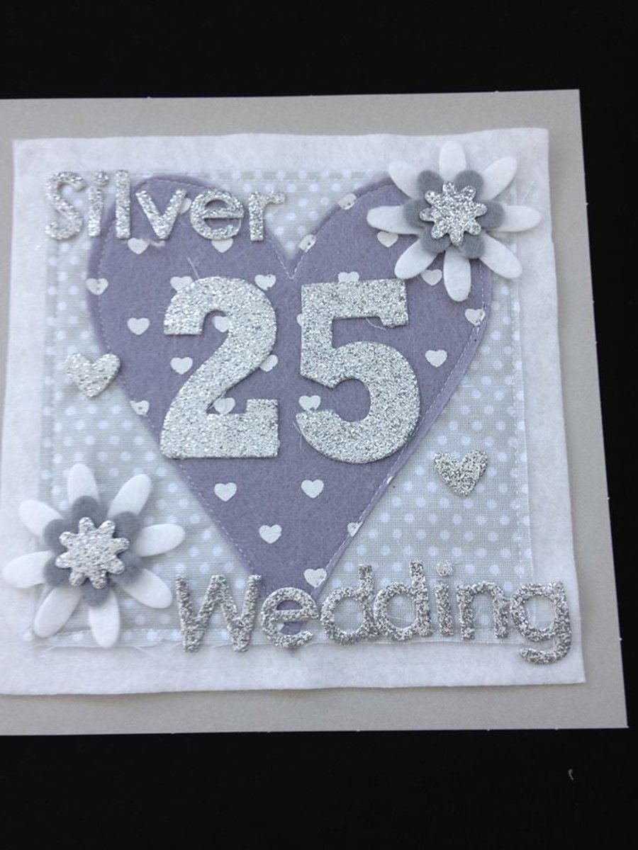 Silver Wedding card