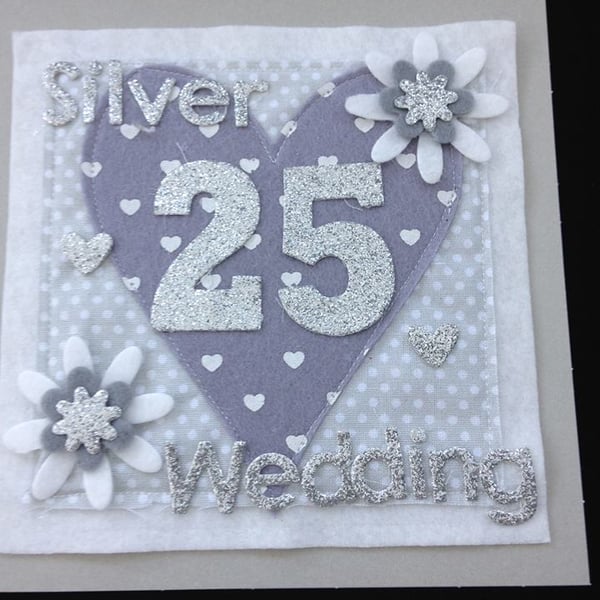 Silver Wedding card