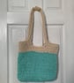 Crocheted tote bag