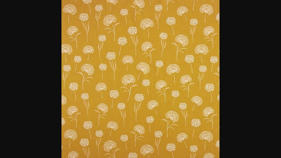 Dandelion Tablecloth. Cotton 100 x 135cm Ochre