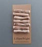 Set of seven driftwood toggle buttons with single hole - Image 4