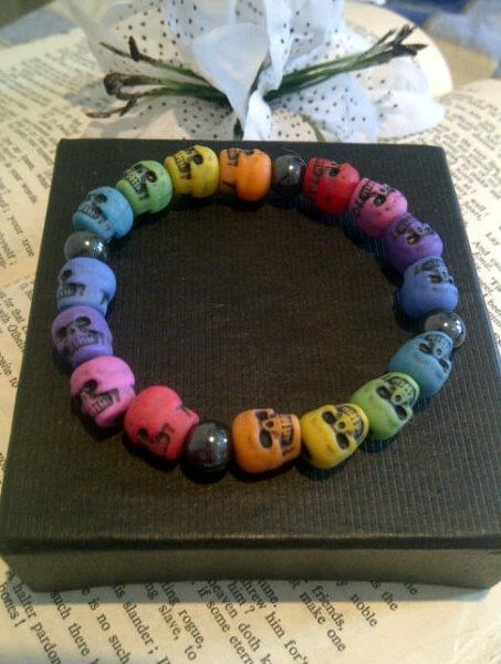 Day of the dead Skull Bracelet 2 SPRING SALE 