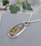 Sterling Silver Owyhee Picture Jasper Statement Gemstone Necklace - JBJ2081 - Image 3