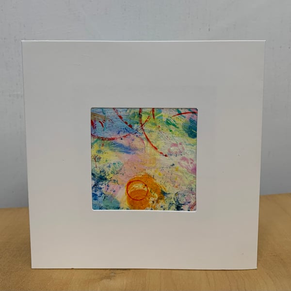 Celebration! Unique Greetings Card for framing.