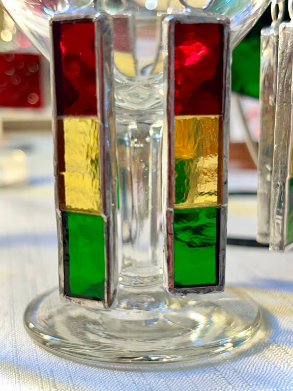 Stained Glass Drop Earrings