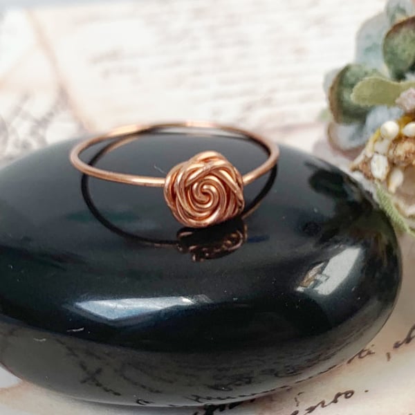 Copper Rose Ring