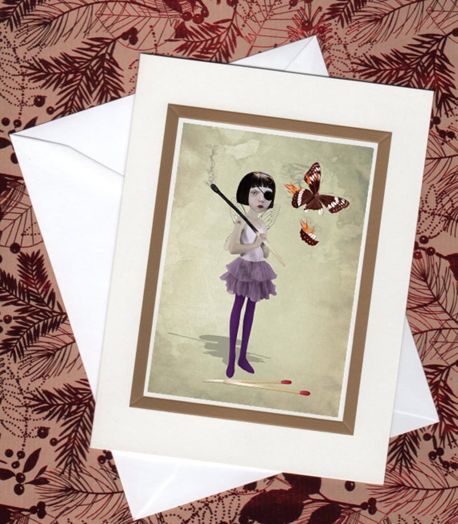 Art Greeting Card - Playing With Fire