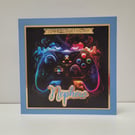 Nephew Birthday Card - Gamer Birthday Card, Teenage Boy Game Controller Card