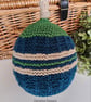 Designer Hand Knitted Boys Knotted Beanie Hat 9-18 months size - Image 1