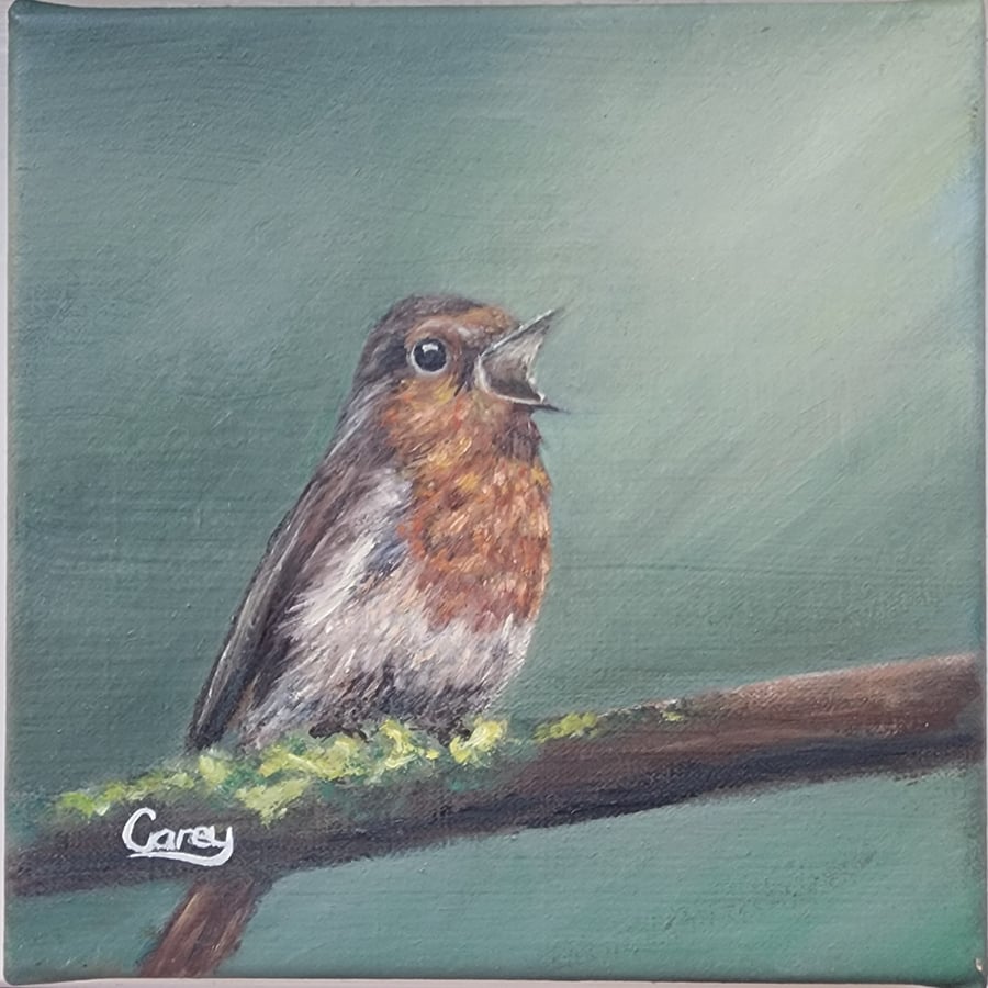 Winter Song, Original Small Oil Painting