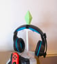 Glow In The Dark Plumbob Headphone Accessory With Reusable Tie - Image 4