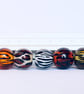 Handmade animal print patterned lamp work glass beads - Image 2