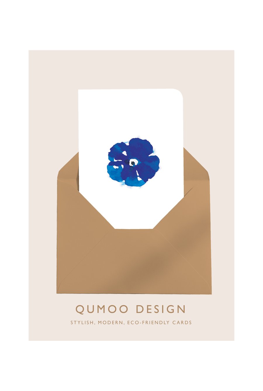 Forget Me Not blue spring flowers Greetings Card (QM 235)