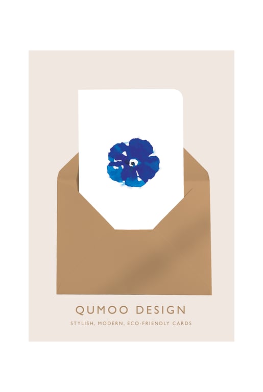 Forget Me Not blue spring flowers Greetings Card (QM 235)