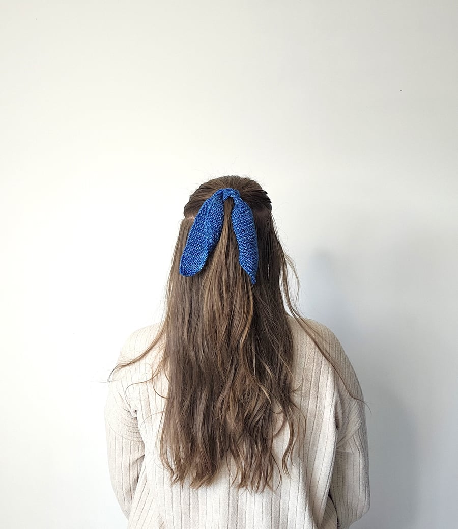 Alice Hair Tie denim blue