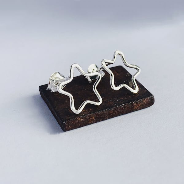 Liberty Star Recycled Sterling Silver Star Stud Earrings