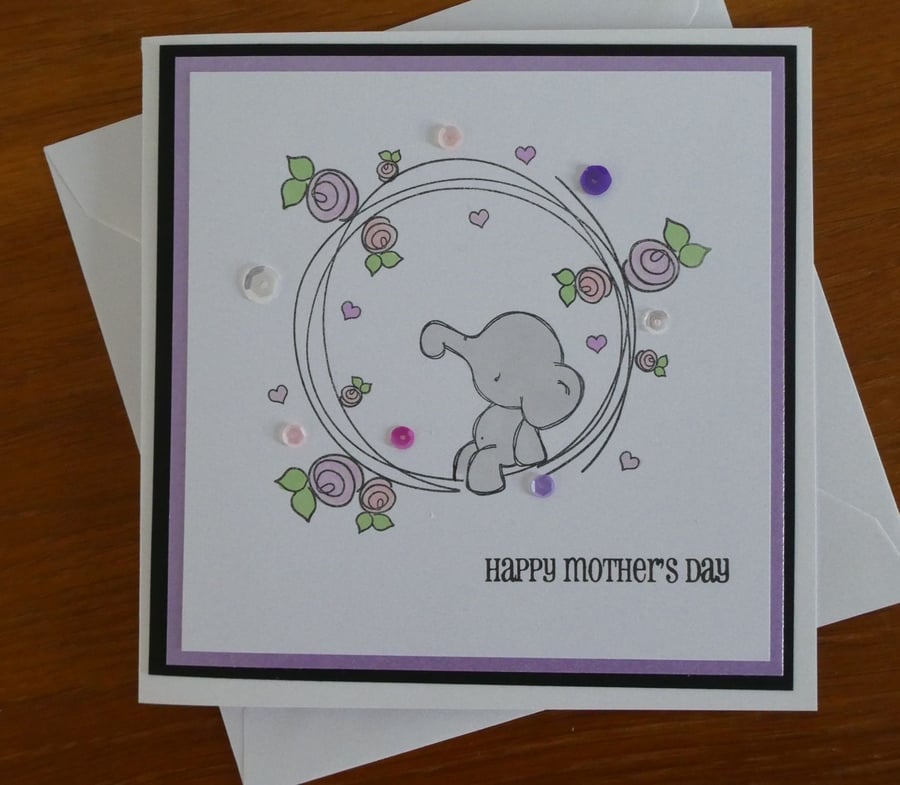 Elephant Mother's Day Card