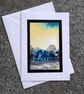 Blank Handpainted Card of a Pale Winter's Evening - Image 8