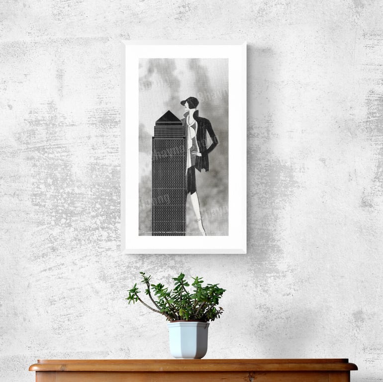 'Love London I' print of handmade collage