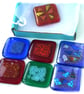 Choice of 4cm Fused Glass Dichroic or Millefiori Cabochons Jewellery Nuggets