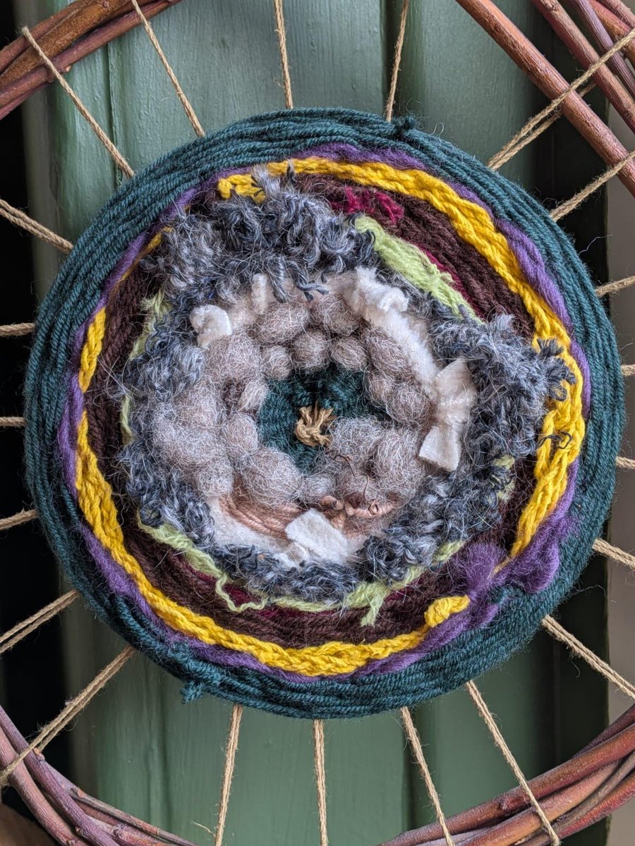 Hand woven Circular Wall Hanging 'The Woods'