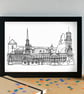 Ayr Skyline Art Print - Image 2