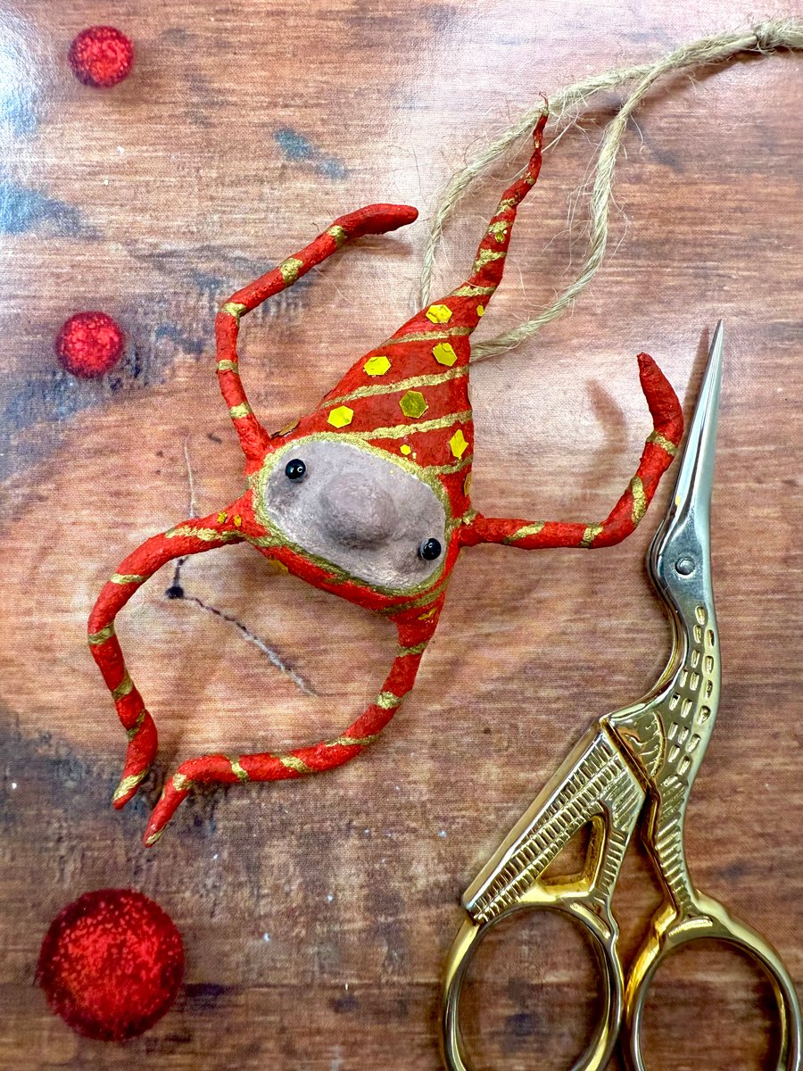 Spun Cotton Elf Hanger in Red