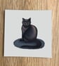 Cat Square Post Card Print - Image 4